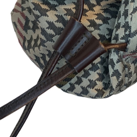 Ralph Lauren Houndstooth Cinch Tote Bag - Picture 12 of 12